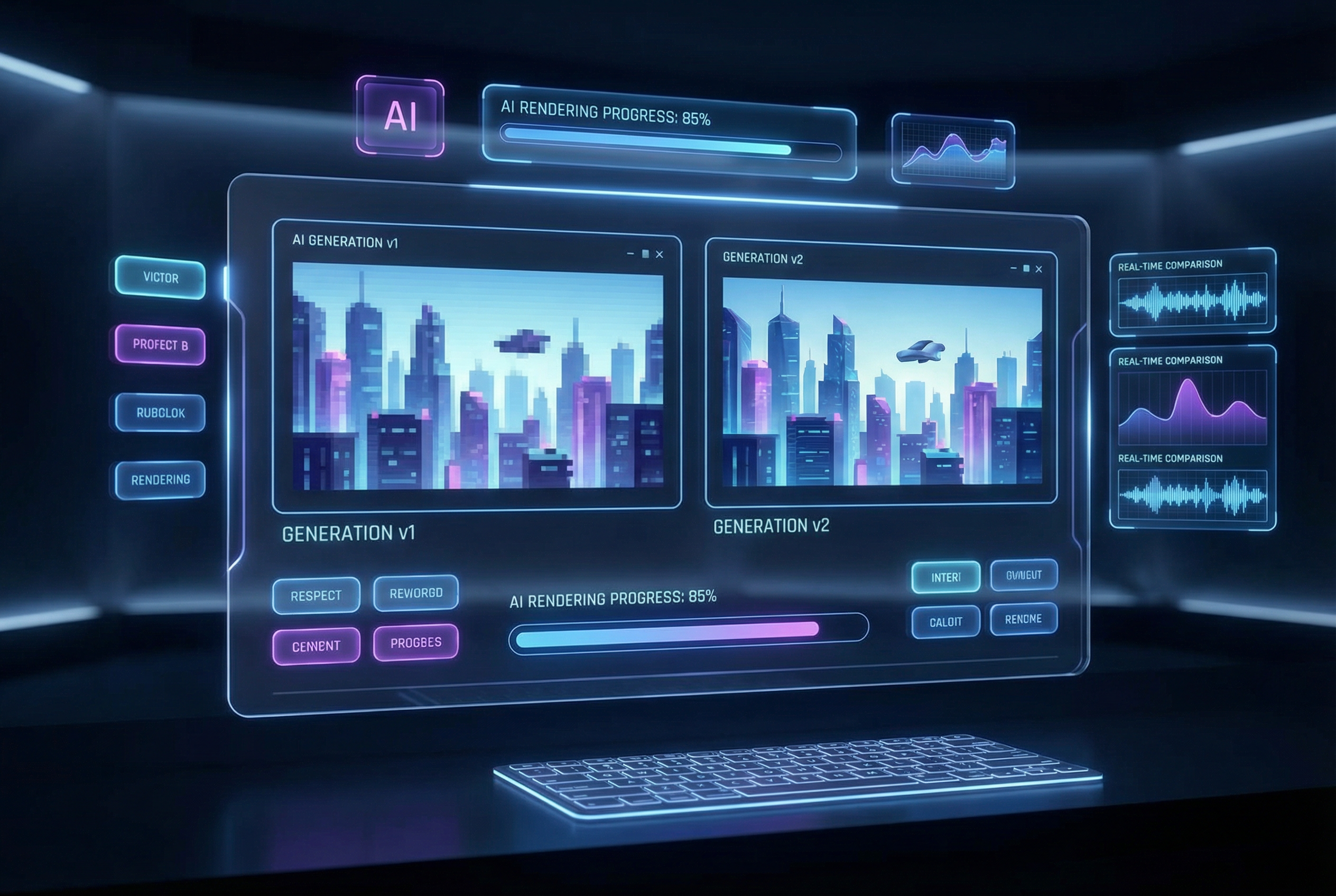 Sora 2 AI video oluşturma arayüzü konsepti